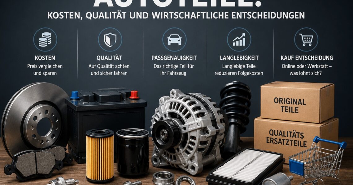 Autoteile Vergleich mit Fokus auf Kosten, Qualität und wirtschaftliche Entscheidungen beim Fahrzeug